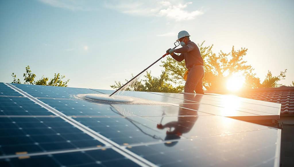 solar panel cleaning