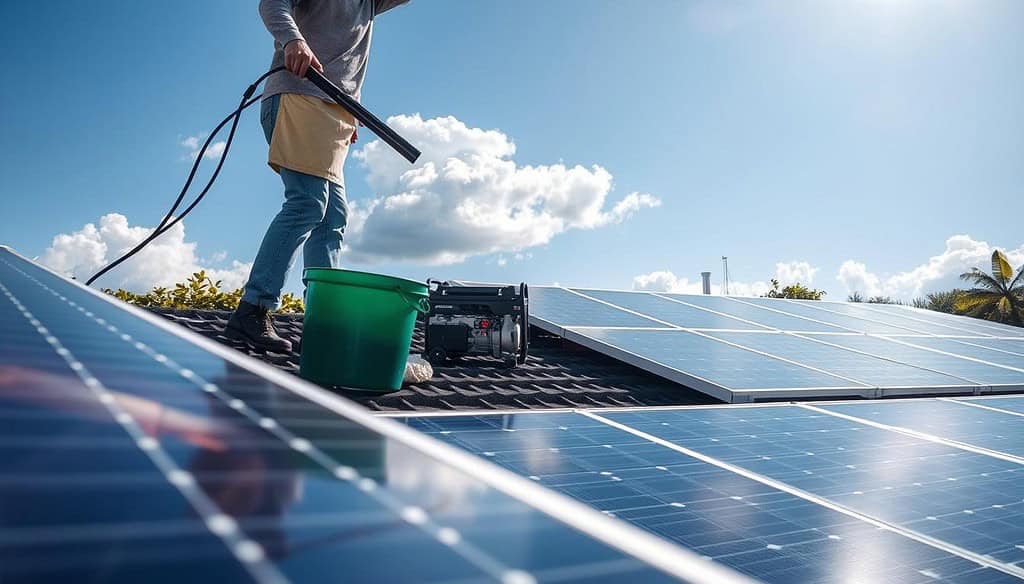 solar panel cleaning