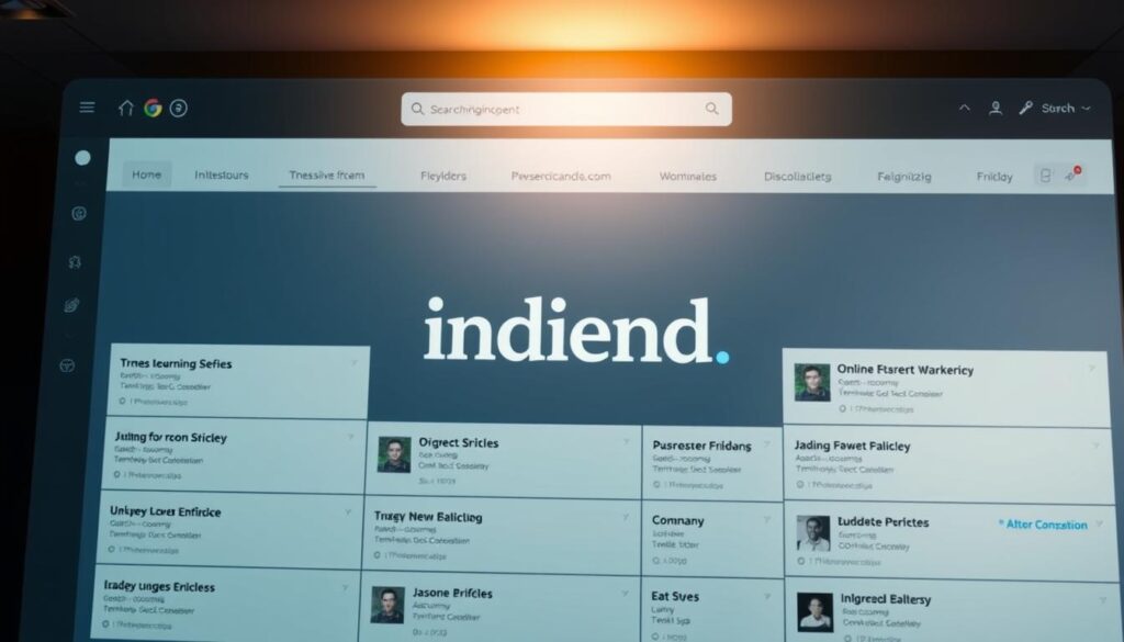 Indeed job search interface