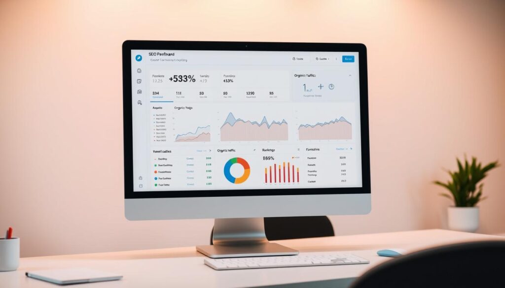 SEO performance dashboard