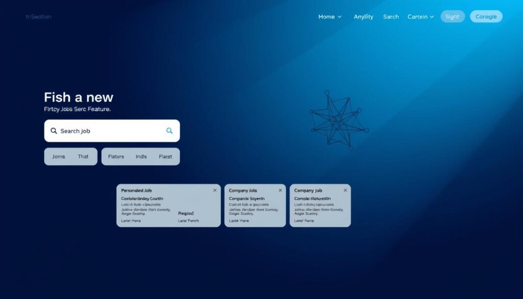 job search interface features