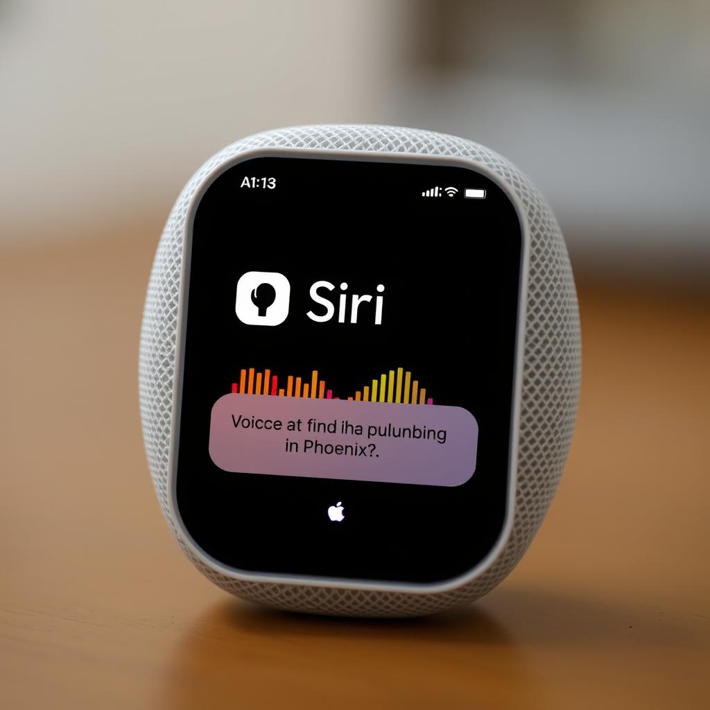 Apple Siri responding to voice search for plumbers Apple Siri responding to voice search for plumbers
