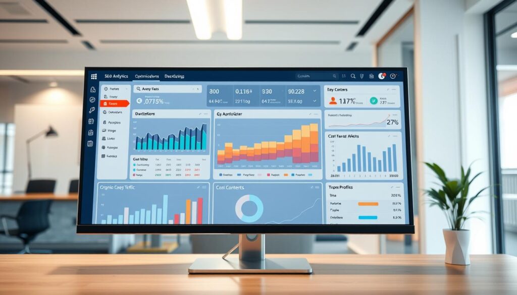 SEO analytics dashboard