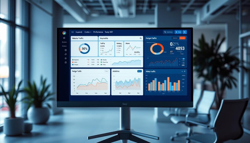 SEO performance tracking dashboard