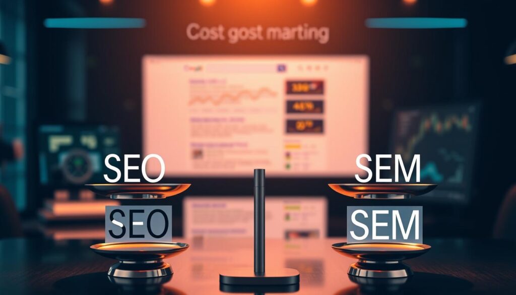 SEO vs SEM cost comparison