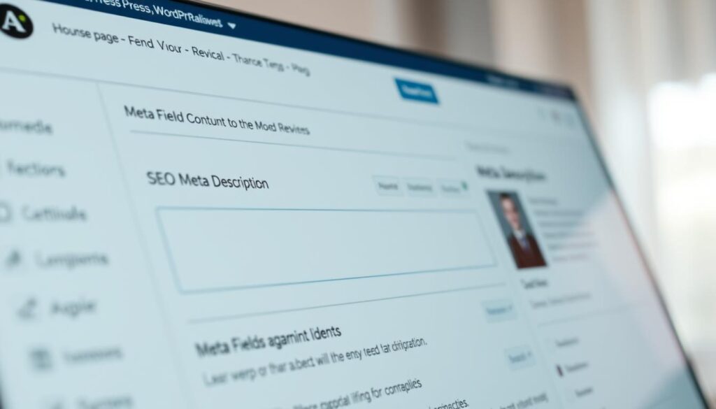 WordPress dashboard meta fields