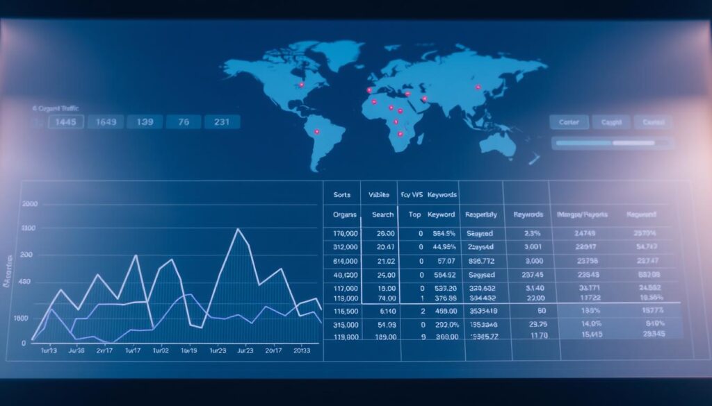 organic traffic keyword analysis dashboard