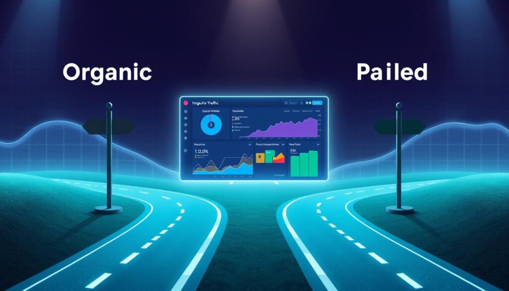 organic vs paid traffic analysis