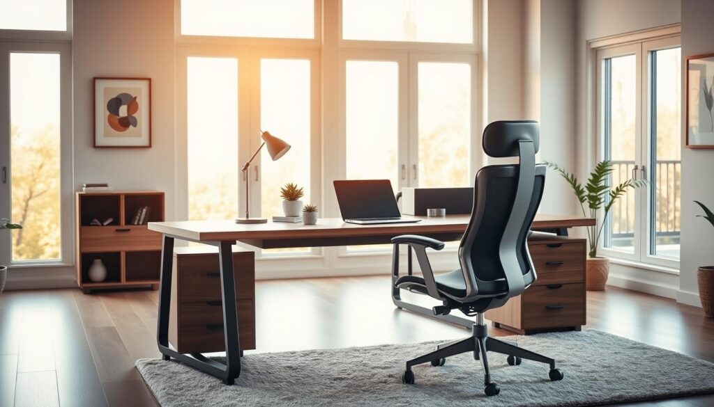 productive home office setup