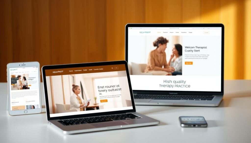 therapy practice web design marketing
